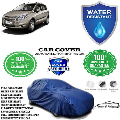 Tamanchi Autocare Car Cover For Chevrolet Sail Hatchback 1.2 LS(Blue)