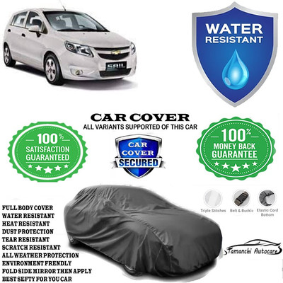 Tamanchi Autocare Car Cover For Chevrolet Sail Hatchback 1.3 TCDi LS(Grey)