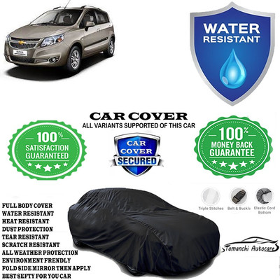 Tamanchi Autocare Car Cover For Chevrolet Sail Hatchback 1.2 LS(Black)