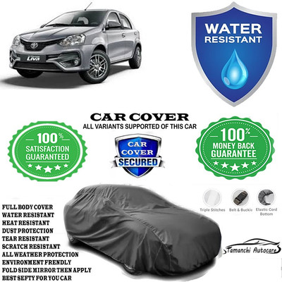 Tamanchi Autocare Car Cover For Toyota Etios Liva 1.2 VX Dual Tone Petrol(Grey)