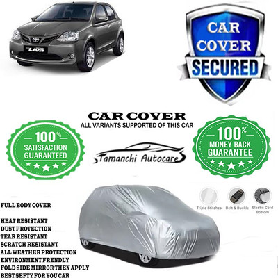 Tamanchi Autocare Car Cover For Toyota Etios Liva 1.4 VXD Dual Tone Diesel(Silver)