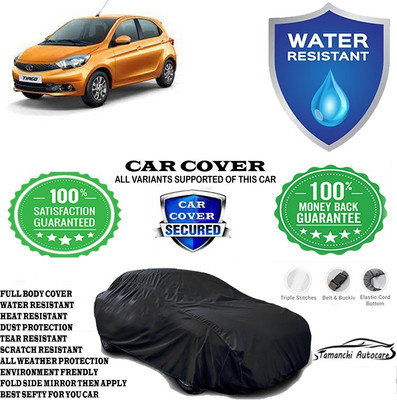 Tamanchi Autocare Car Cover For Tata Tiago Revotron XM(Black)
