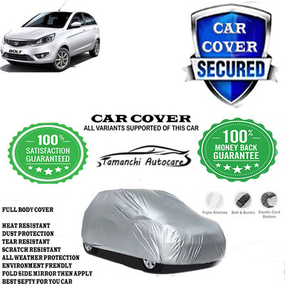 Tamanchi Autocare Car Cover For Tata Bolt Revotron XMS Petrol(Silver)