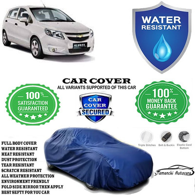 Tamanchi Autocare Car Cover For Chevrolet Sail Hatchback 1.3 TCDi LS(Blue)