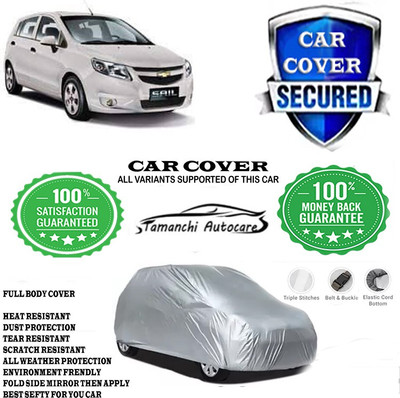 Tamanchi Autocare Car Cover For Chevrolet Sail Hatchback 1.3 TCDi LS(Silver)
