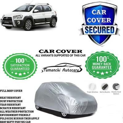 Tamanchi Autocare Car Cover For Toyota Etios Cross 1.4L GD Diesel(Silver)