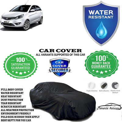 Tamanchi Autocare Car Cover For Tata Bolt Revotron XMS Petrol(Black)