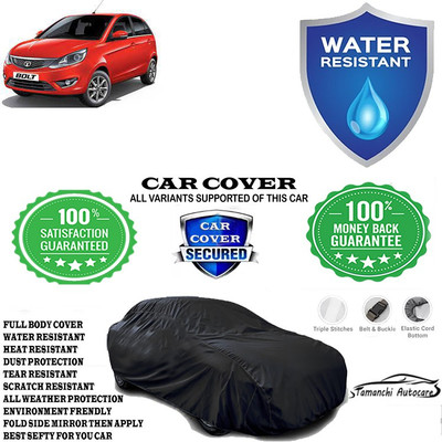 Tamanchi Autocare Car Cover For Tata Bolt Revotron XMS(Black)