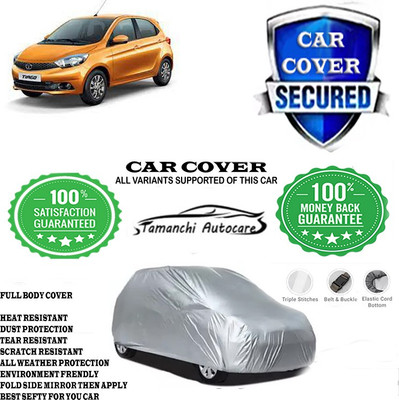 Tamanchi Autocare Car Cover For Tata Tiago 1.2 Revotron XM Option(Silver)