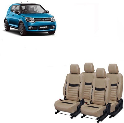 JMDi PU Leather Car Seat Cover For Maruti Ignis(Fixed Head Rest, Mono Back Seat, Without Back Seat Arm Rest, 5 Seater, 2 Back Seat Head Rests)