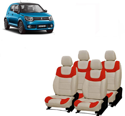 JMDi PU Leather Car Seat Cover For Maruti Ignis(Fixed Head Rest, Mono Back Seat, Without Back Seat Arm Rest, 5 Seater, 2 Back Seat Head Rests)