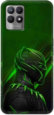 NDCOM Back Cover for Realme Narzo 50 4G Panther In Green Printed(Multicolor, Hard Case, Pack of: 1)