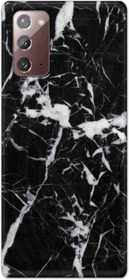 NDCOM Back Cover for Samsung Galaxy Note 20 Marble Black Printed(Multicolor, Hard Case, Pack of: 1)