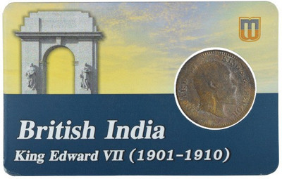 Mintage World British India King Edward VII - 1_2 Pice 1909 Calcutta Modern Coin Collection(1 Coins)