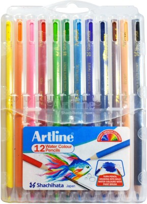 Artline Water Colour Folding Stand Pack Triangular Shaped Color Pencils(Set of 1, Multicolor)