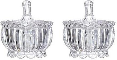 BEE HOME Glass Utility Container  - 150 ml(Pack of 2, Clear)