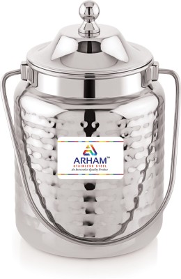 ARHAM STAINLESS STEEL Steel Milk Container  - 1 L(Silver)