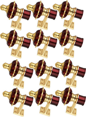 Shining Maroon Curtain Hooks, Curtain Knobs, Curtain Rods, Rod Rail Bracket Metal