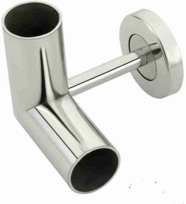 LETSFLY Silver Rod Rail Bracket Metal(Pack of 1)