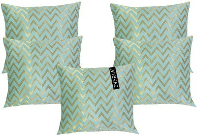 EVERIA Jacquard Cushions Cover(Pack of 5, 40 cm*40 cm, Blue)