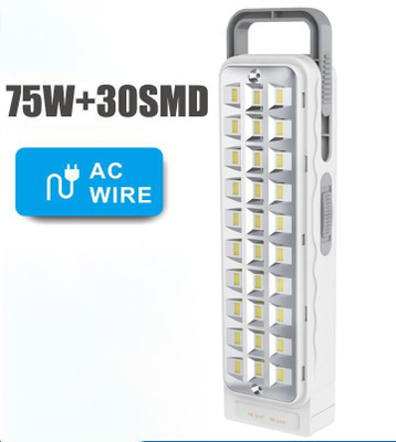 iDOLESHOP RECHARGEABLE HOME DELIGHT 30 BIG HIGH BRIGHT SMD EMERGENCY LIGHT 8 hrs Flood Lamp Emergency Light(White)