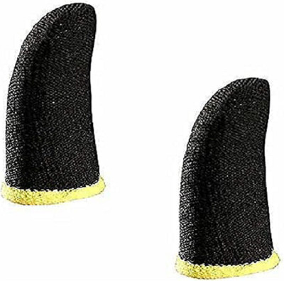 Akshay PUBG Finger sleeves, Sleep-proof Screen Thumbs Set of 1 Yellow Finger Sleeve(Pack of 2)