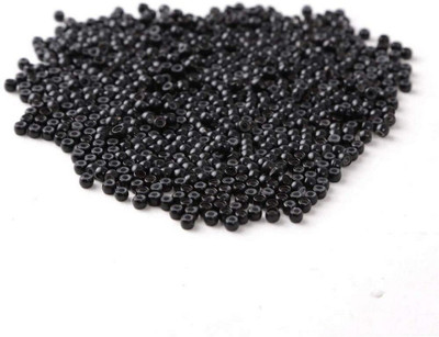 A H S 1000 Units Silicone Lined Nano Rings Black Set /of 1 Hair Extension