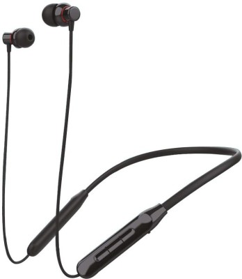 M Make BT200 Neckband Bluetooth Headphone with 12 Hours Playback, Bluetooth 5.0 Bluetooth Headset(Black, True Wireless)