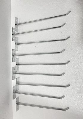 LHM Heavy Display Wall Hooks for Mobile Shop/Showroom - (Pack of 10), (12 Inches) Hook 10(Pack of 10)