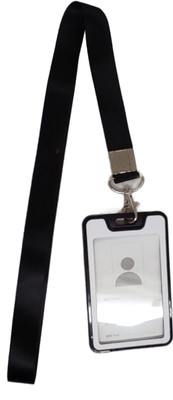 Dey 's stationery store Plastic ID Badge Holder, Lanyard(Pack of 1)