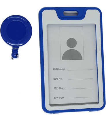 Dey 's stationery store Plastic ID Badge Holder, ID Badge Reel(Pack of 1)