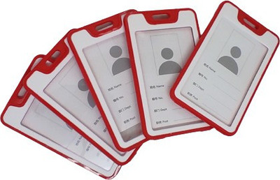 Dey 's stationery store Plastic ID Badge Holder(Pack of 5)