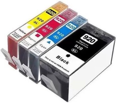 INKTECH 920 XL Ink Cartridge for HP 920 XL Compatible for HP OfficeJet 6500 6500A 7500 Black + Tri Color Combo Pack Ink Cartridge