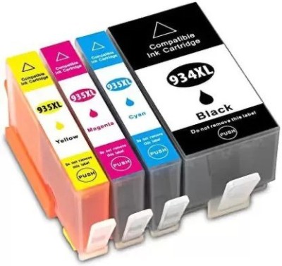 INKTECH 934XL & 935XL Ink Cartridges Combo for Use in HP OfficeJet Pro 6230 Black + Tri Color Combo Pack Ink Toner