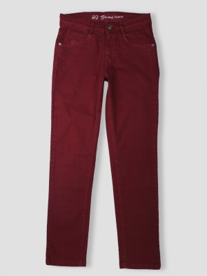 GINI & JONY Regular Boys Maroon Jeans