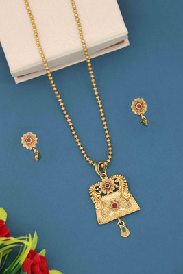 Springal Alloy Gold-plated Multicolor Jewellery Set(Pack of 1)