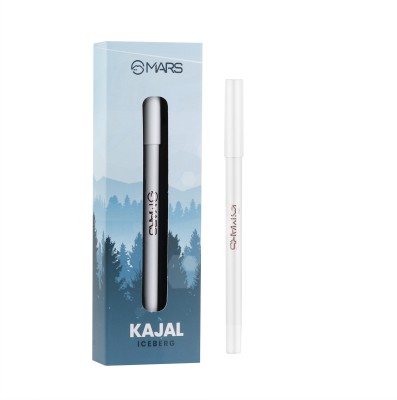 MARS Matte Finish Waterproof White Kajal |Pure White kajal|Ice Berg(White, 1.4 g)