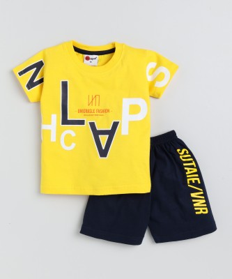 Mars Infiniti Boys Casual T-shirt Shorts(Yellow)