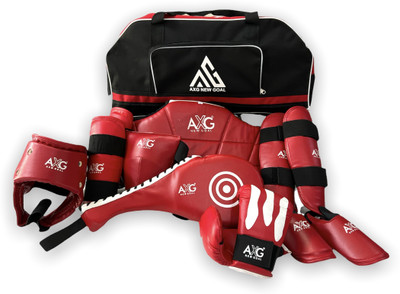AXG NEW GOAL Ultimate Taekwondo Kit with Duffel cum Backpack Medium Age 9 to 15 yrs Boxing Kit