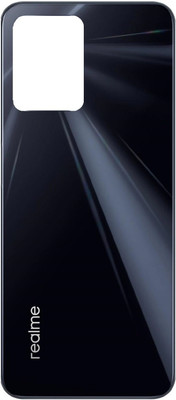 Sandreezz Realme C35 (with Proper Logo) Back Panel(Black)