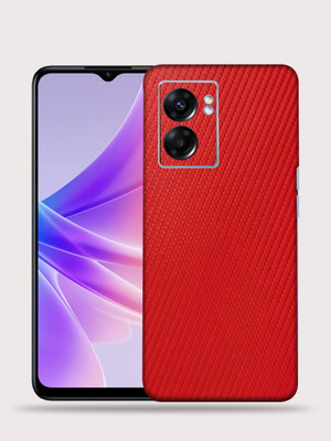 OggyBaba Oppo K10 5g, Carbon Fiber Red Mobile Skin(Red)