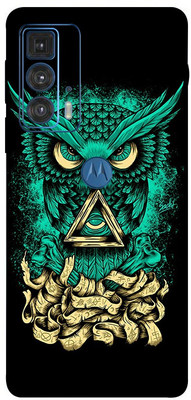 AsSkin MOTOROLA Edge 20 Pro 5G Mobile Skin(Ultra Super Angry Owl Skin With High Gloss Finish).)