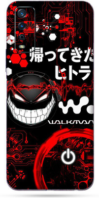 Jeeva Creation Vivo Y20G Mobile Skin(Ultra Super Red Graffiti Matte Finish Skin With High Matte Finish)