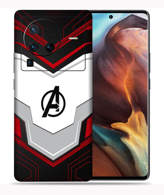 SkinoMania X80 Pro-5G Mobile Skin(Multicolour Avenger Logo)