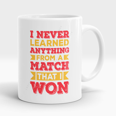 LASTWAVE I Never Learned Anything From A Match That I Won, Golf Graphic Printed 11Oz Ceramic Coffee Mug(325 ml)