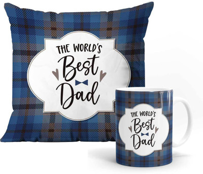 Sublikraft The World's Best Dad Ceramic Coffee Mug(330 ml, Pack of 2)