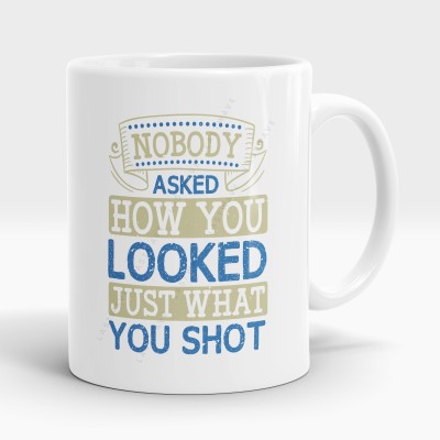 LASTWAVE Nobody Asked How You Looked Just What You Shot, Golf Graphic PrintedCeramic Ceramic Coffee Mug(325 ml)