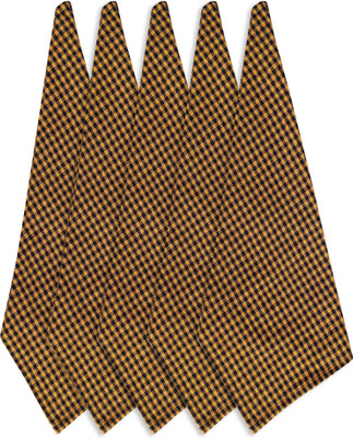 Feather Green NEW-LC-KITCHEN-TOWELS Gold Cloth Napkins(5 Sheets)
