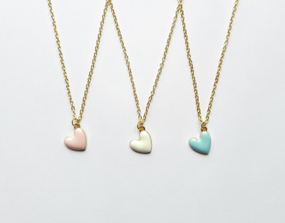 EnlightenMani Unique & Fashion Trending Sweet Little Hearts Necklaces - Pack Of 3 Combo Gold-plated Plated Alloy Necklace