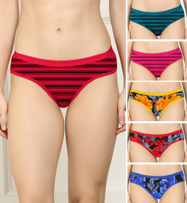 Samvar Pack Of 6 Women Hipster Multicolor Panty For Rs. 89 @ 75 %
